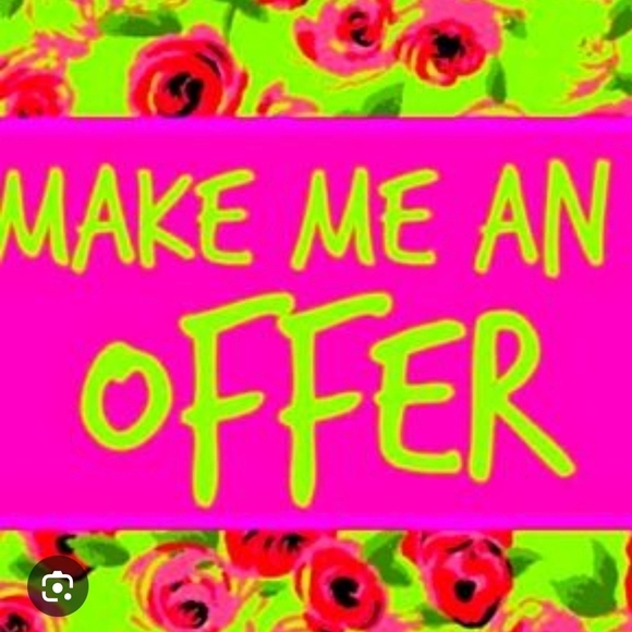 Floral Neon Pink and Green Graphic Sign - Picture 1 of 2